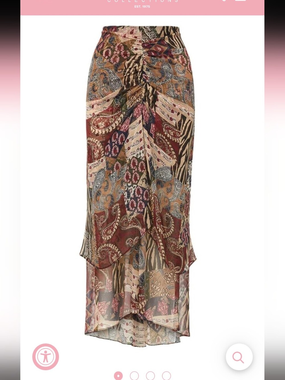 Veronica Beard 'Sira' Tiered Skirt Size 8
